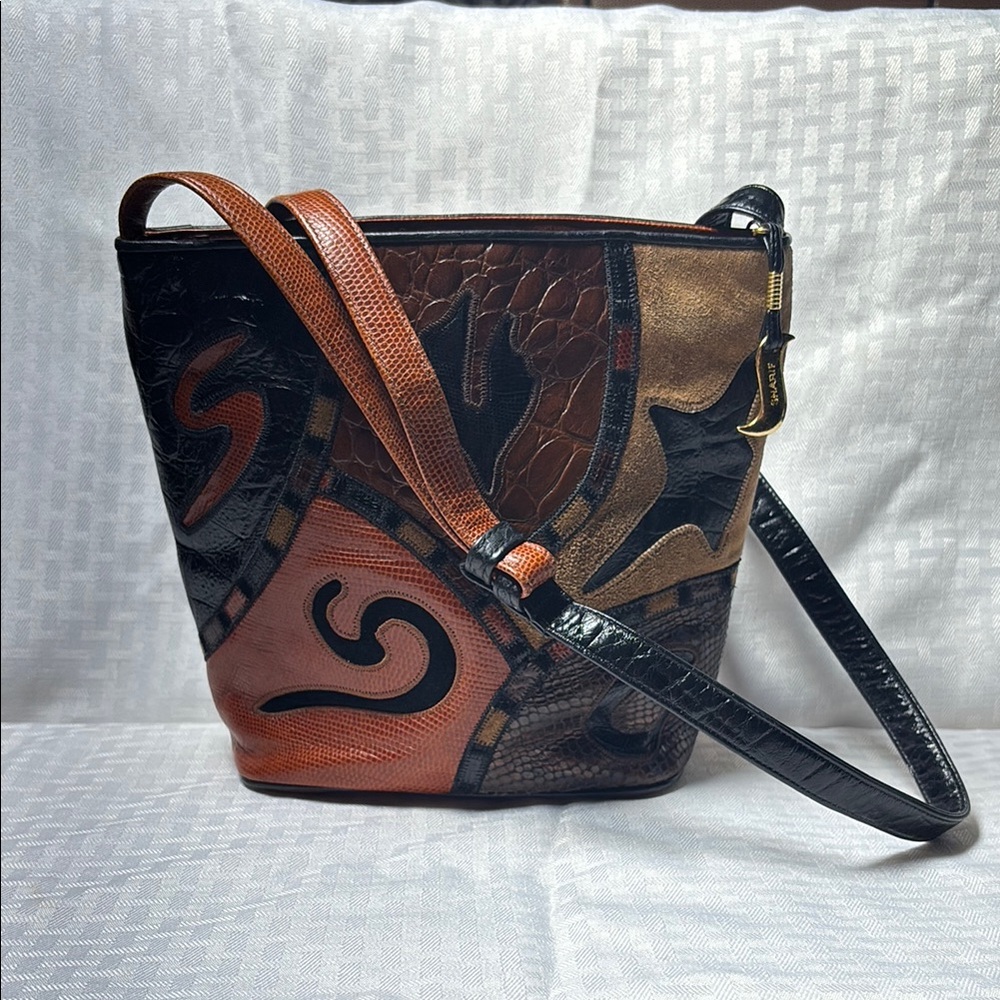 Fossil Sharif Patchwork Leather Crossbody Bag